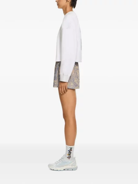 Decupat top Off-white alb