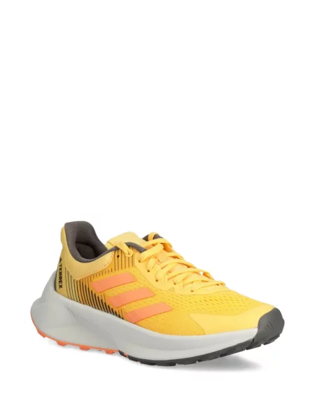 Geacă cu puf Adidas din piele de căprioară cu dungi cu glugă albastru