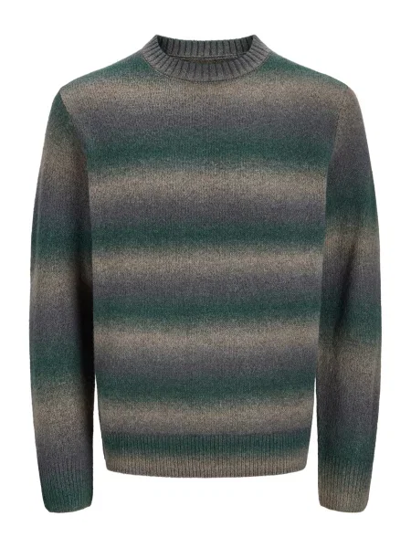 Jack & Jones Premium Pulover JPRBLUBENSON închis / kaki / verde pin gri