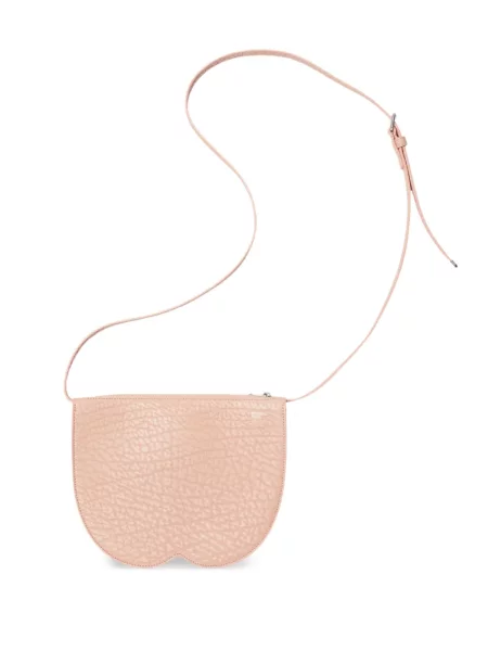 Geanta de piele Burberry din piele roz