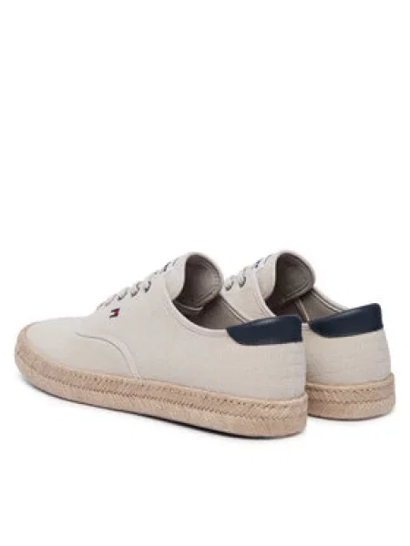 Tommy Hilfiger Espadrilky Th Hi Vulc Core Jutte Canvas Sivá béžová