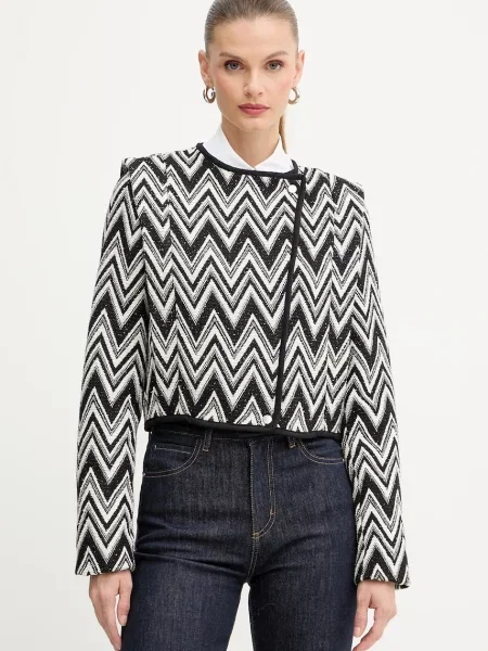 BOSS Orange sacou un singur rând de cu imprimeu negru