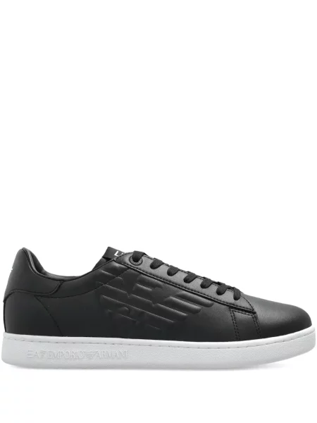 Sneakerși Ea7 Emporio Armani din piele negru