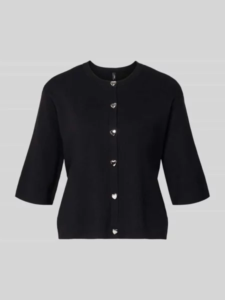 Kardigan rozpinany o kroju regular fit z Mieszanka Model MAISIE' Only czarny