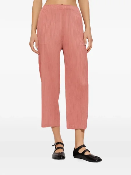 Πλισέ παντελόνι Pleats Please Issey Miyake ροζ
