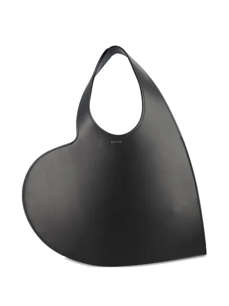 Geantă Coperni cu motiv cu inimi negru