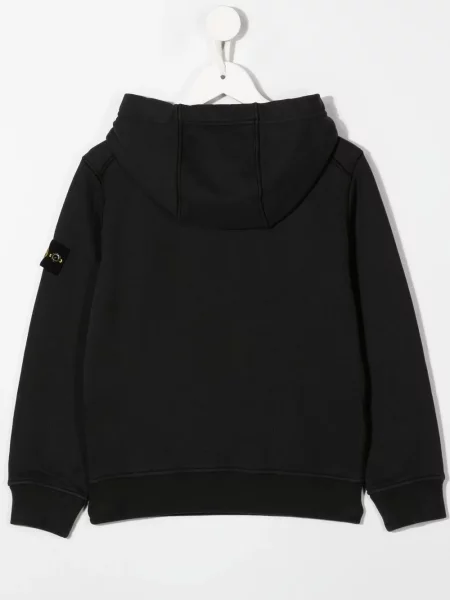 Bluza z kapturem dziecięca Stone Island czarna