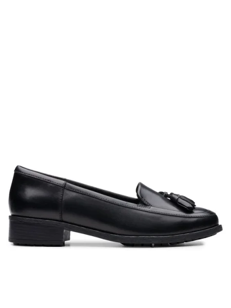 Clarks лоуфъри с дебела подметка Havisham Edge черен