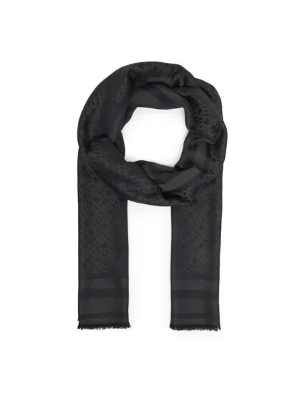 Tommy Hilfiger Шал Th Monogram Scarf черен