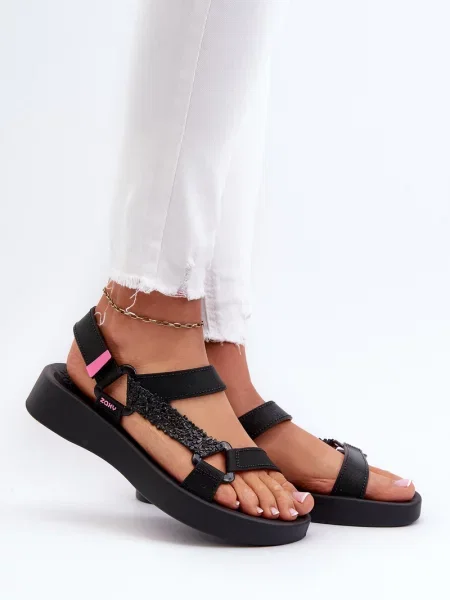 Sandali Zaxy na ježka črna