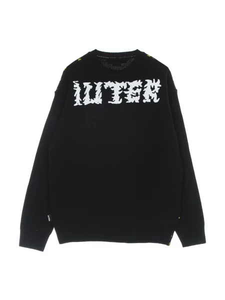 Sweter Iuter z okrągłym dekoltem czarny