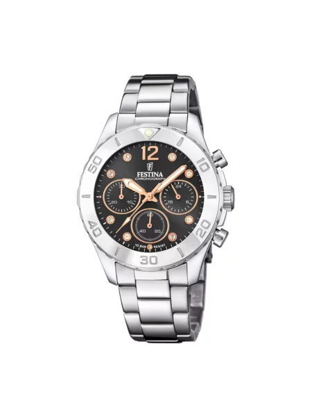 FESTINA Analogové hodinky Chronograph Boyfriend' černá