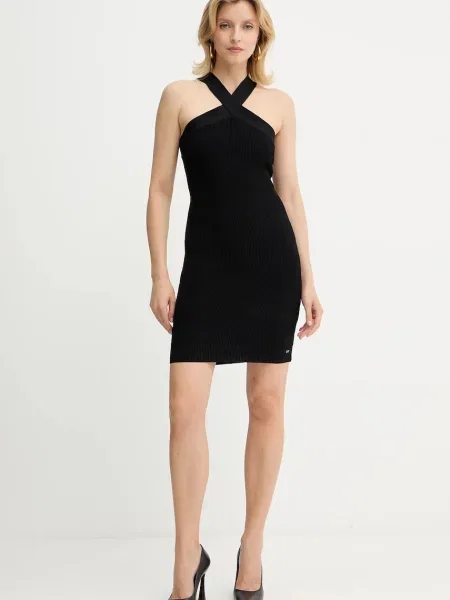 Платье мини Armani Exchange черное
