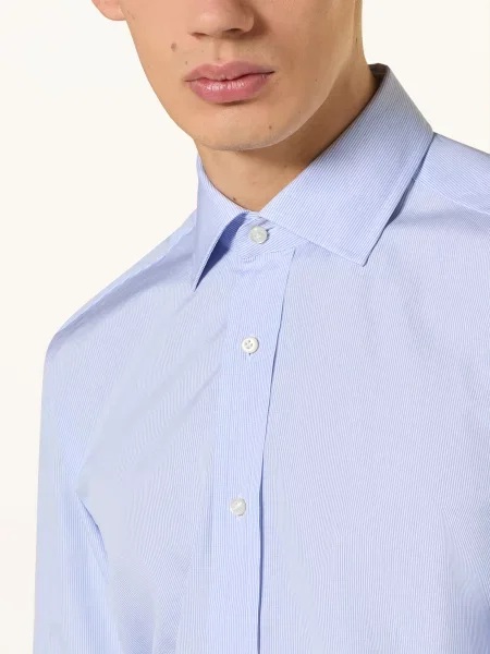 Boss Koszula David O Kroju Slim Fit blau niebieska