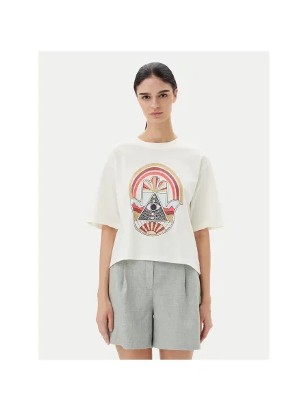 JDY T-Shirt Carla Regular Fit λευκό