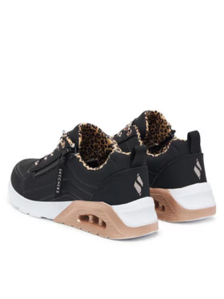 Superge Skechers UNO Lite Leopard Stride črna