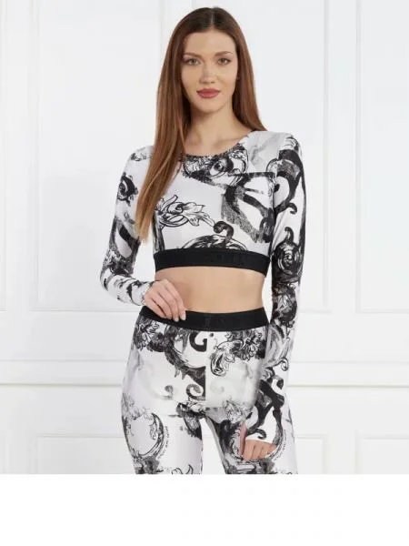 Versace Jeans Couture Bluză | Cropped Fit alb
