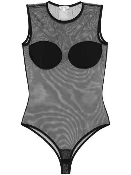 Przezroczysty body Nensi Dojaka czarny