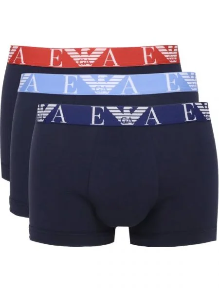 Emporio Armani 3 db-os boxeralsó szett kék