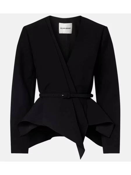 Sacou Roland Mouret drapate negru