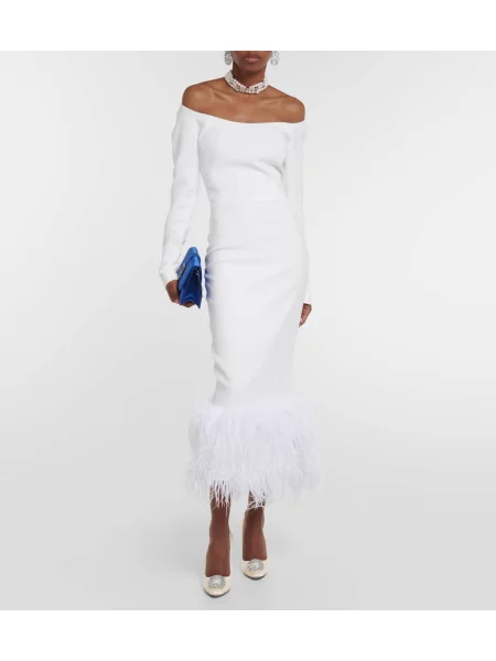 Satenaste salonarji Manolo Blahnik bela