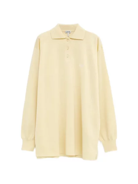 Haftowane polo Loewe żółte