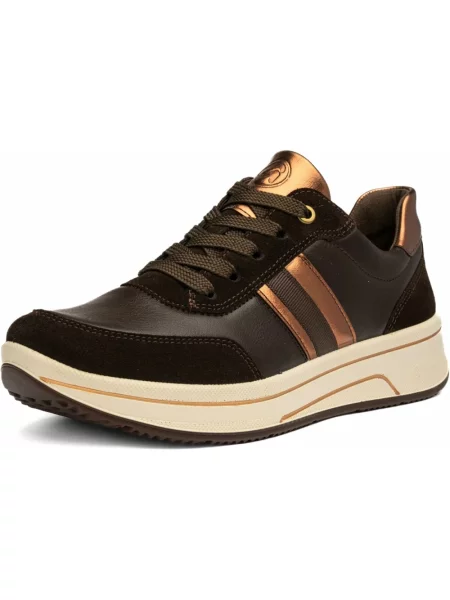 Sneakersy Ara skórzane brązowe