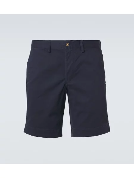 Krótkie szorty Polo Ralph Lauren ze stretchu bez obcasa granatowe