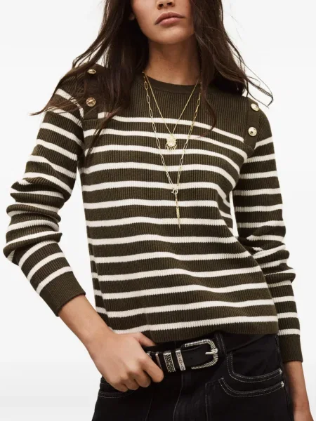 Pulover Ba&sh cu dungi verde