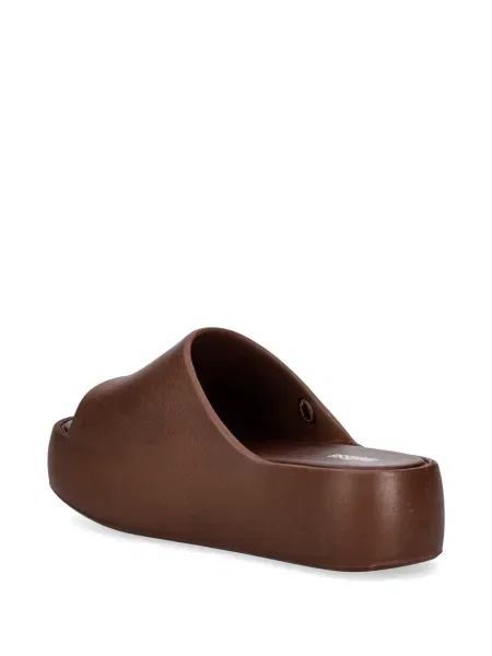 Papuci Melissa cu platformă maro