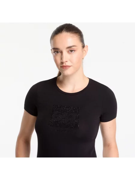 T-shirt Emporio Armani Train Logo Series W Tee Ss Str Black XS μαύρο
