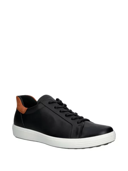 Sneakerși Ecco din piele negru