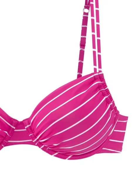 VIVANCE Costum de baie două piese roz alb
