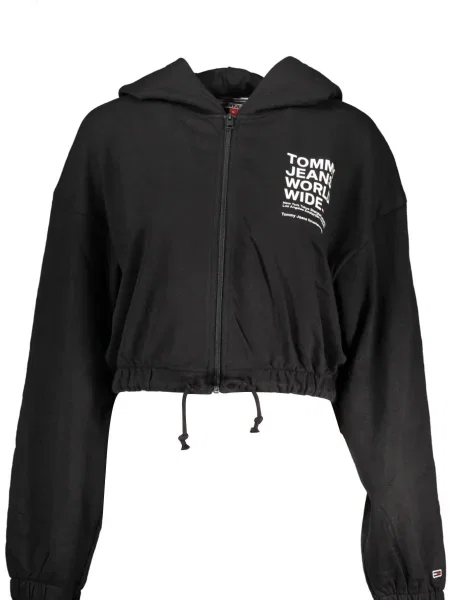 Bluza z kapturem Tommy Hilfiger z kapturem czarna