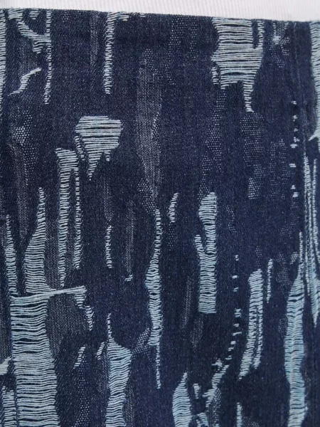 Fustă Bruuns Bazaar cu imagine cu imprimeu abstract albastru