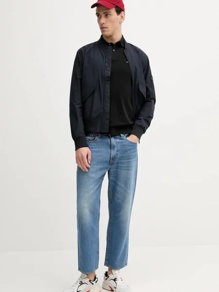 Tommy Hilfiger longsleeve gładki czarny