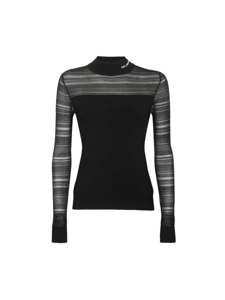 Dzianinowy sweter Karl Lagerfeld czarny