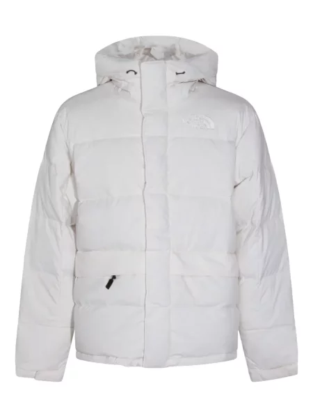 Geacă The North Face cu glugă alb