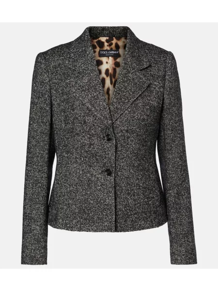 Geacă Dolce&gabbana de lână gri