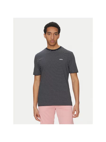 BOSS Футболка TalesStripe Relaxed Fit чорний