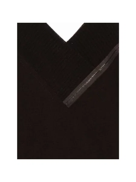 Dzianinowy sweter D.exterior brązowy