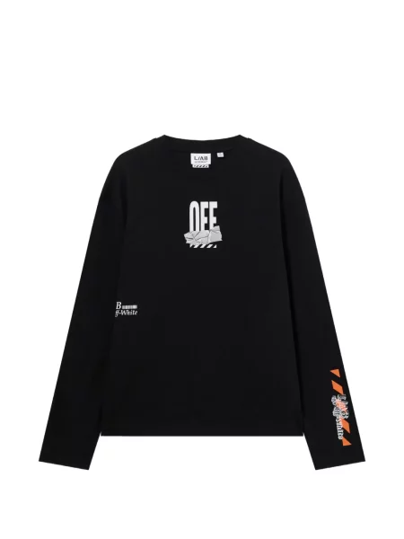 Дълго тениска L/ab C/o Off-white бяло