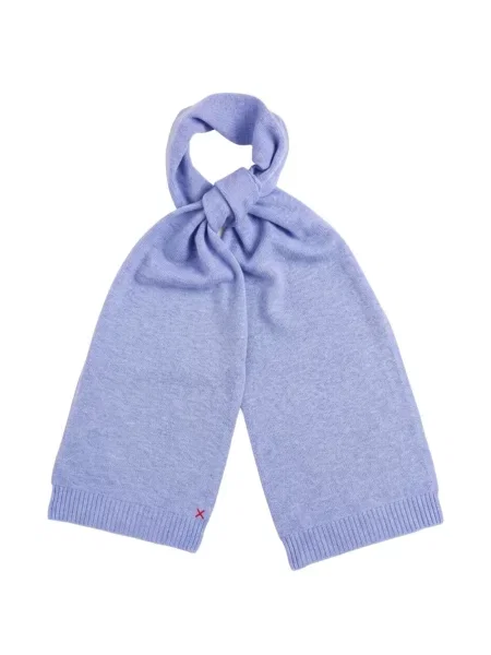 Fular Chinti & Parker cu broderie tricotate violet