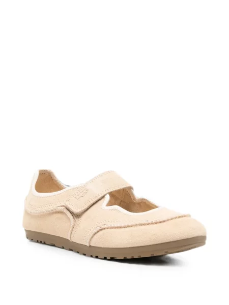 Balerini Ugg din piele de căprioară cu bretele