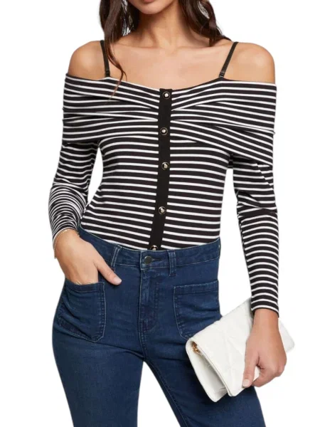 Body Morgan cu dungi negru