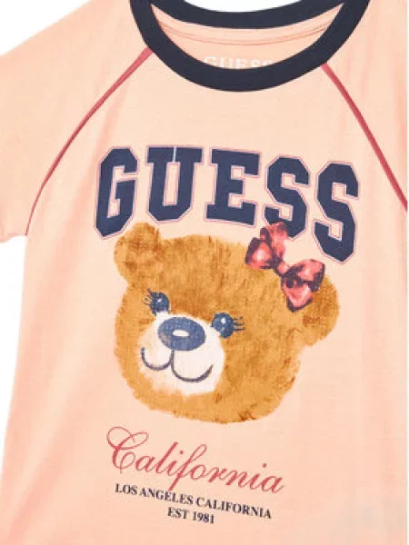 Guess Marškinėliai Koralų Regular Fit