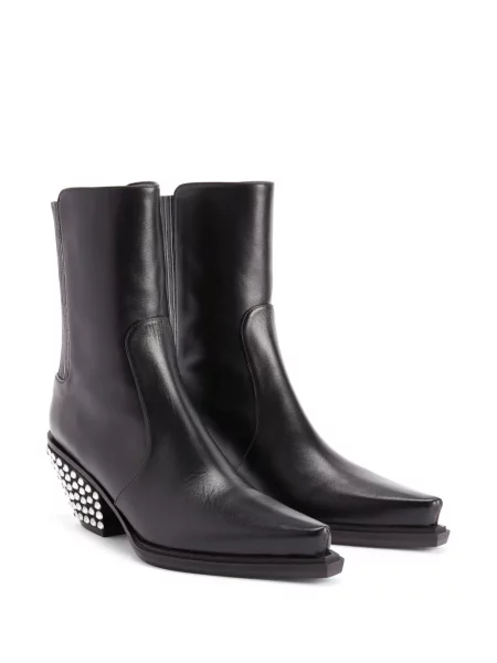 Боти до глезена Giuseppe Zanotti с кристали черно