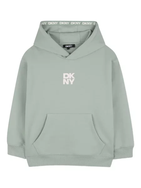 Dětska mikina s kapucí Dkny zelená