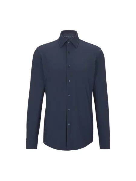 Koszula Hugo Boss casual niebieska