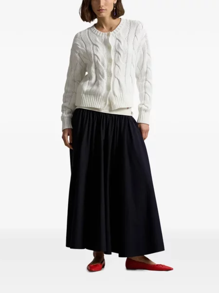 Ριγέ δερμάτινος κάλτσες Polo Ralph Lauren με κορδόνι μαύρο